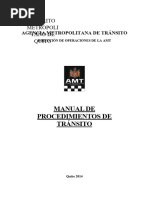 Manual de Procedimientos de Tránsito