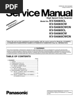 Servicemanual - Panasonic - KV s4065cl, KV s4065cw, KV s4065cwcn, KV sS4085cl, KV s4085cw, KV s4085cwcn - s7