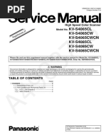 Servicemanual - Panasonic - KV s4065cl, KV s4065cw, KV s4065cwcn, KV sS4085cl, KV s4085cw, KV s4085cwcn - s11