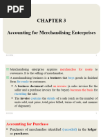 CHAPTER - 3 Accounting For Merchandise Enterprise