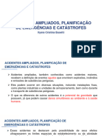 Slides - Acidentes Ampliados, Planificação de Emergências e Catástrofes.