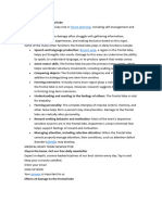 Functions of The Frontal Lobe