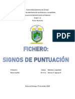 Fichero de Signos de Puntuacion