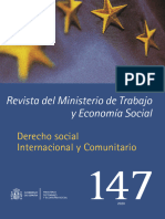 Derecho Social Internacional y Comunitario