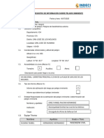 Ficha de Actividad Peligro Inminente Sector Huamani