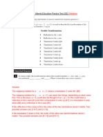 Math 30-1 Practice Test Solution