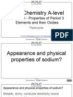 Flashcards - Topic 2.4 Properties of Period 3 Elements and Their Oxides - AQA Chemistry A-Level