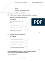 3.4 Using Concentrations of Solutions in Mol Dm3 QP