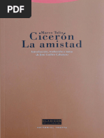 Cicerón, Marco Tulio - La Amistad (Ed. José Guillen Cabañero)