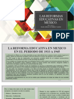 UNI 3 ACT 3 Las Reformas Educativas en México