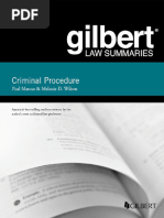 Gilbert Law Summary On Criminal Procedure by Paul Marcus Melanie Wilson