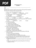 Directions: Read Each Question Carefully. Choose The Letter of The Choices That Corresponds To