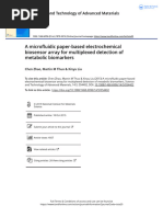 A Microfluidic Paper Based Electrochemical Biosensor Array For Multiplexed Detection of Metabolic Biomarkers