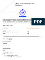 Odisha RI, ARI & Amin Recruitment 2021 - Application For 1239 Posts - Application Start Date February Last Week (Tentative)