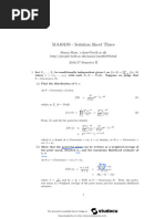 Ma40189 2016 2017 Problem Sheet 3 Solutions合并版