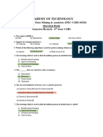 CA2-Question Bank MCQ (PEC-CSBS601D)