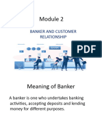 Module 2 Banker & Customer Relationship