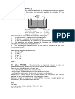 Eletroquímica - Eletrólise Ígnea e Aquosa - 82 Questões