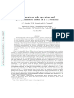 Comments On Spin Operators and Spin-Polarization States of 2 + 1 Fermions