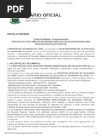 Edital No 002 2024 PROCESSO SELETIVO PARA PROFESSORES DE EDUCACAO ESPECIAL