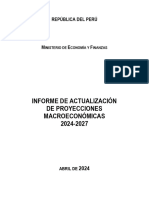 Informe de Actualización de Proyecciones Macroeconómicas (IAPM) 2024-2027