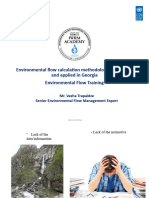 11 - EFlow Training - Session 12 - Environmental Flow Calculation Methodologies Tested and Applied in Georgia