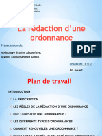 Rédaction D'une Ordonnance