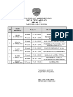 Jadwal Pat Kelas Vi SDN 1 Pengadilan TP 23-24