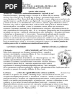 HORA SANTA POR LA 61 JORNADA MUNDIAL DE ORACION POR LAS VOCACIONES 25 Abril 2024