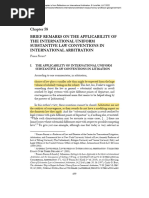 Ferrari Brief Remarks On The Applicability of The International Uniform Substantive Law Conventions in International Arbitration