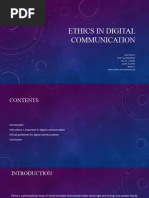 Ethics in Digital Communication