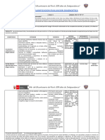 Evaluacion Diagnostica COMUNICACIÒN 5to Grado