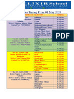 Revised BUS TIMING 1st May 2024