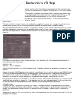 Forcing Variable Declarations VB Help