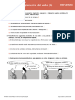 3º ESO. Repaso Oración Simple y Clases de Oraciones Según Predicado. Oxford Geniox, 4 Páginas. Con Soluciones