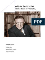 Biografia de Sartre e Sua Importancia para Filosofia