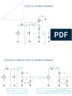 Common Collector (CC) or Emitter Follower