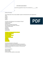 CUET 2024 Economics Mock 01