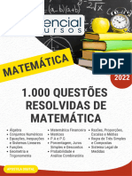 1.000 Questoes Resolvidas de MATEMATICA para Concursos APOSTILA AMOSTRA