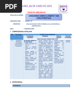 Sesion de Aprendizaje Lunes 06 de Junio Comunicación