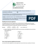 Trabajo Practico N 10 Exp Algebraicas Fraccionarias