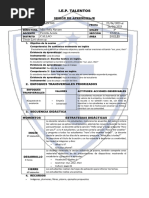 SESIÓN DE APRENDIZAJE 3er Grado - Semana 8