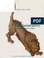 Acto Administrativo - Procedimiento Eficacia y Validez - Jaime Orlando Santofimio