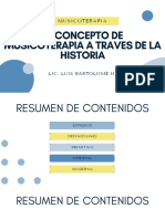 Fundamentos-Concepto A Traves de La HistoriaMUSICOTERAPIA