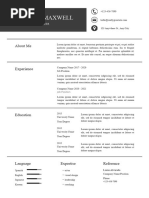 Abu-Abu Minimalist Resume