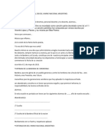 Acto 11 de Mayo Día Del Himno Nacional Argentino