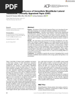 Journal of Prosthodontics - 2021 - Preiskel - The Clinical Significance of Immediate Mandibular Lateral Translation 