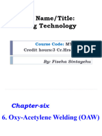 Chapter 6 Welding Technology