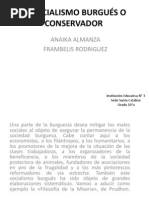 El Socialismo Burgués o Conservador