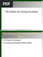 The Market For Foreign Exchange